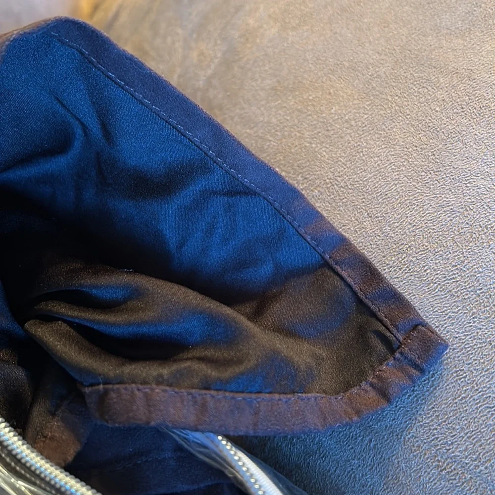 Michael Kors queen bed skirt. Chocolate brown micro fiber fabric.